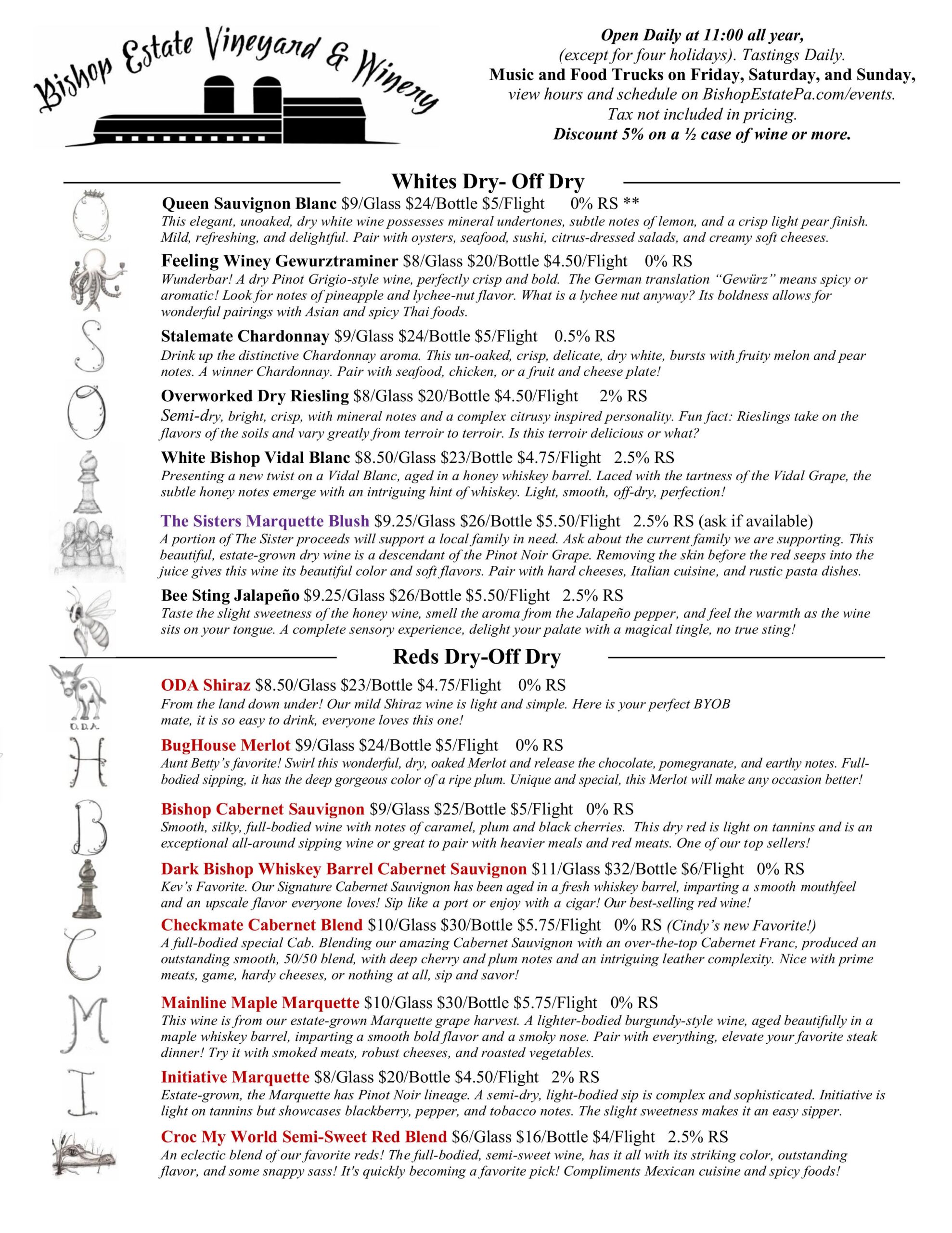 Menu 2025 May