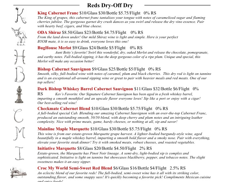 Menu 2026 May